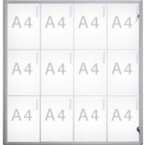 MAUL vitrine d'affichage MAULextraslim, 12 x A4, aluminium