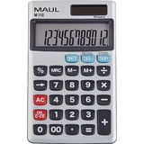 MAUL calculatrice de poche M 112, 12 chiffres, argent