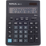 MAUL calculatrice de bureau MXL 12, 12 chiffres, noir