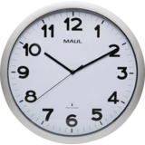 MAUL horloge murale radioguide MAULstep, argent