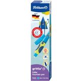 Pelikan stylo plume griffix Neon fresh Blue, pour gauchers