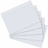 herlitz fiches Recycling, format A6, lign, blanc