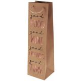 SUSY card Sac cadeau pour bouteille "Good Wine"