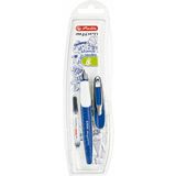 herlitz stylo plume my.pen, largeur de plume: L, bleu/blanc