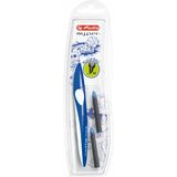 herlitz stylo roller my.pen, bleu/blanc