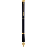 WATERMAN stylo plume Hmisphre, laque Noire G.T.