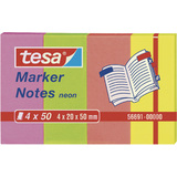tesa index repositionnable Marker, couleurs nons,50 x 20 mm