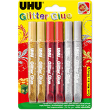 UHU colle  paillettes Glitter glue "Couleurs festives"