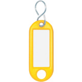 WEDO Porte-cls avec crochet en S, grand paquet, jaune