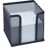 WEDO bloc cube avec botier "Office", fil mtallique, noir