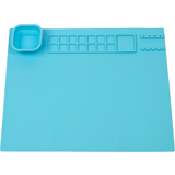 WEDO tapis de peinture en silicone, bleu clair