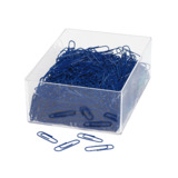 WEDO Broklammern, kunststoffummantelt, 27 mm, blau