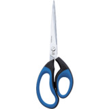 WEDO ciseaux Soft-Cut, pointu, longueur: 255 mm, noir/bleu