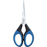 WEDO ciseaux Soft-Cut, pointu, longueur: 152 mm, noir/bleu