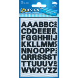 Z-Design home Stickers de lettres, lettres A-Z, noir