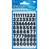 ZDesign home Stickers de chiffres, chiffres 0-9, noir