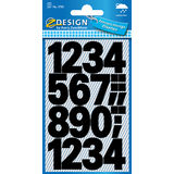 ZDesign home Stickers de chiffres, chiffres 0  9, noir