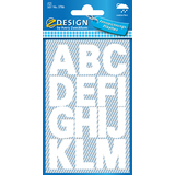 ZDesign home Sticker de lettres, lettres A-Z, blanc