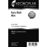 CHRONOPLAN karo Blatt, Mini, 80 g/qm, 25 Blatt