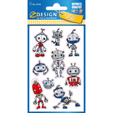 ZDesign kids Sticker glitter "robots"