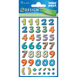 ZDesign school Stickers de chiffres, chiffres: 0-9, color
