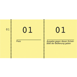 AVERY zweckform bloc numéroté 1 - 1000, 105 x 53 mm, jaune