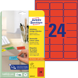 AVERY zweckform Etiquette universelle, 63,5 x 33,9 mm, rouge