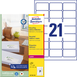 AVERY zweckform Etiquette d'adresse recycle, 63,5 x 38,1 mm
