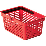DURABLE panier  provision SHOPPING basket 19, rouge