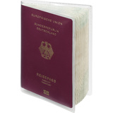 DURABLE pochette double pour passeport, format: 189 x 129 mm