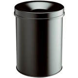 Corbeille  papier DURABLE SAFE, ronde, 15 litres, noir