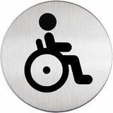 DURABLE pictogramme "WC pour Handicaps", diamtre: 83 mm