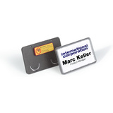 DURABLE porte-badge Clip-Card, avec aimant, 75 x 40 mm