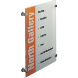 DURABLE plaque de porte CRYSTAL SIGN, (L)297 x (H)420 mm