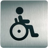 DURABLE pictogramme PICTO "WC Handicaps", carr, en acier