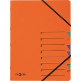 PAGNA trieur "EASY", A4, carton, 7 compartiments, orange