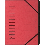 PAGNA trieur "Sorting File", 7 compartiments, rouge