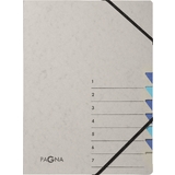 PAGNA trieur "Easy Grey", A4, 7 compartiments, gris / bleu