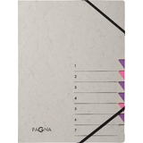PAGNA trieur "Easy Grey", A4, 7 compartiments, gris / lilas