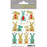 HERMA stickers de Pâques magic TREND "Lapins dorés"