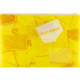 HERMA postmappe mit Zipper, din A4, aus PP, gelb