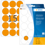 HERMA pastille adhsive, diamtre: 32 mm, orange fluo