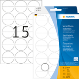 HERMA etiquette fermoir, diamtre 32 mm, transparent