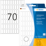 HERMA etiquette multi-usage, 8 x 20 mm, grand paquet, blanc