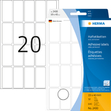 HERMA etiquette multi-usage, 19 x 40 mm, grand paquet,blanc