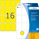 HERMA etiquette multi-usage, 25 x 40 mm, grand paquet,jaune