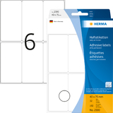 HERMA etiquette multi-usage, 40 x 75 mm, grand paquet,blanc