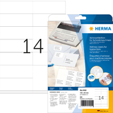 HERMA etiquette d'adresse, 105 x 42 mm, coins pointus, blanc