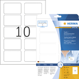 HERMA etiquettes badges SPECIAL, 80x 50mm, blanc, dtachable
