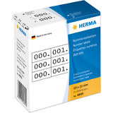 HERMA etiquette numrique 0-999, 10 x 22 mm, noir, triple